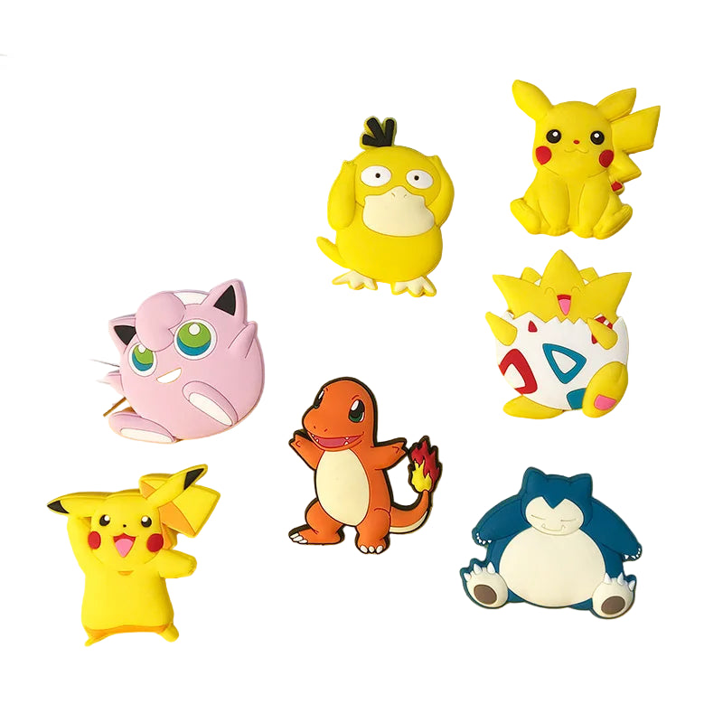 Pokémon Kawaii Fridge Magnet Set – Pikachu, Snorlax & Eevee Decor
