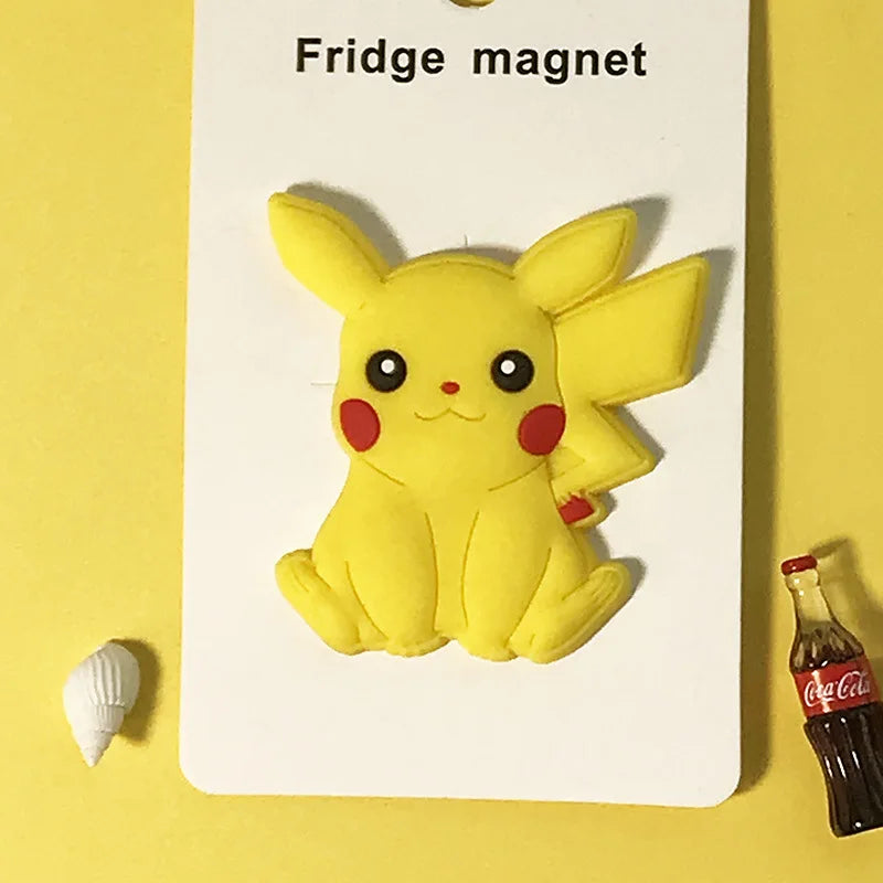Pokémon Kawaii Fridge Magnet Set – Pikachu, Snorlax & Eevee Decor