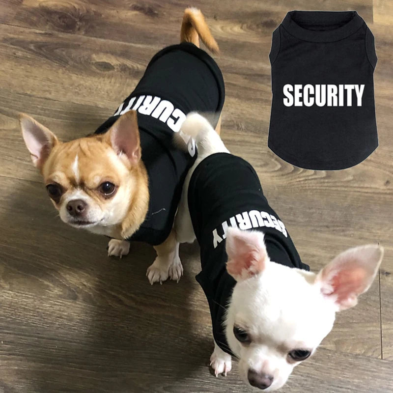 Security Dog Shirt – Summer Pet Vest for Small Dogs, Puppies & Cats