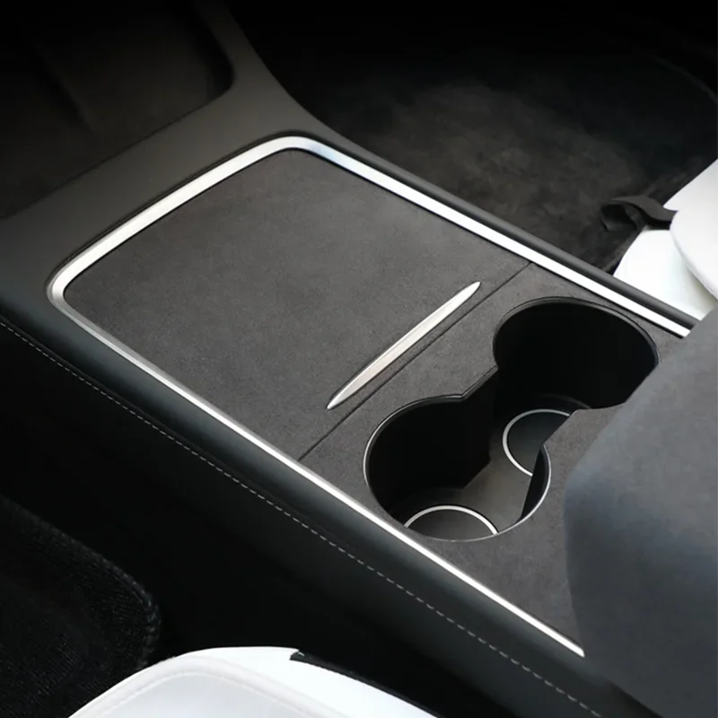 Tesla Model 3/Y 2021-2023 Carbon & Wood Grain Center Console Wrap