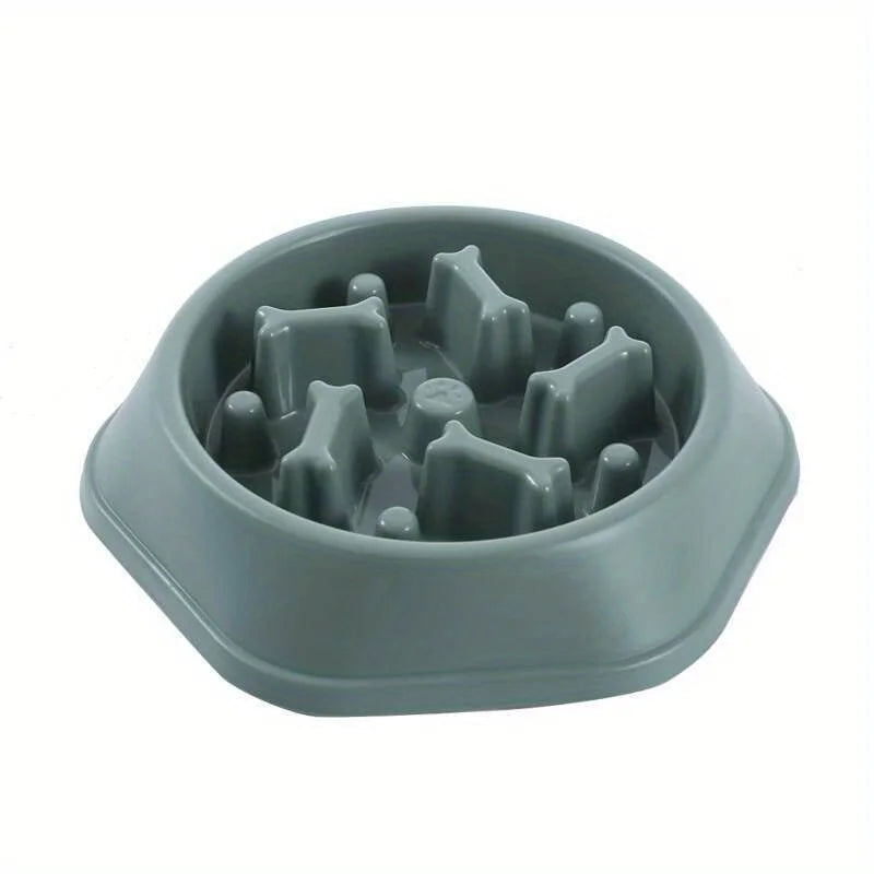 Anti-Gulping Slow Feeder Bowl for Dogs – Prevents Choking & Promotes Healthy Eating – Non-Toxic Plastic