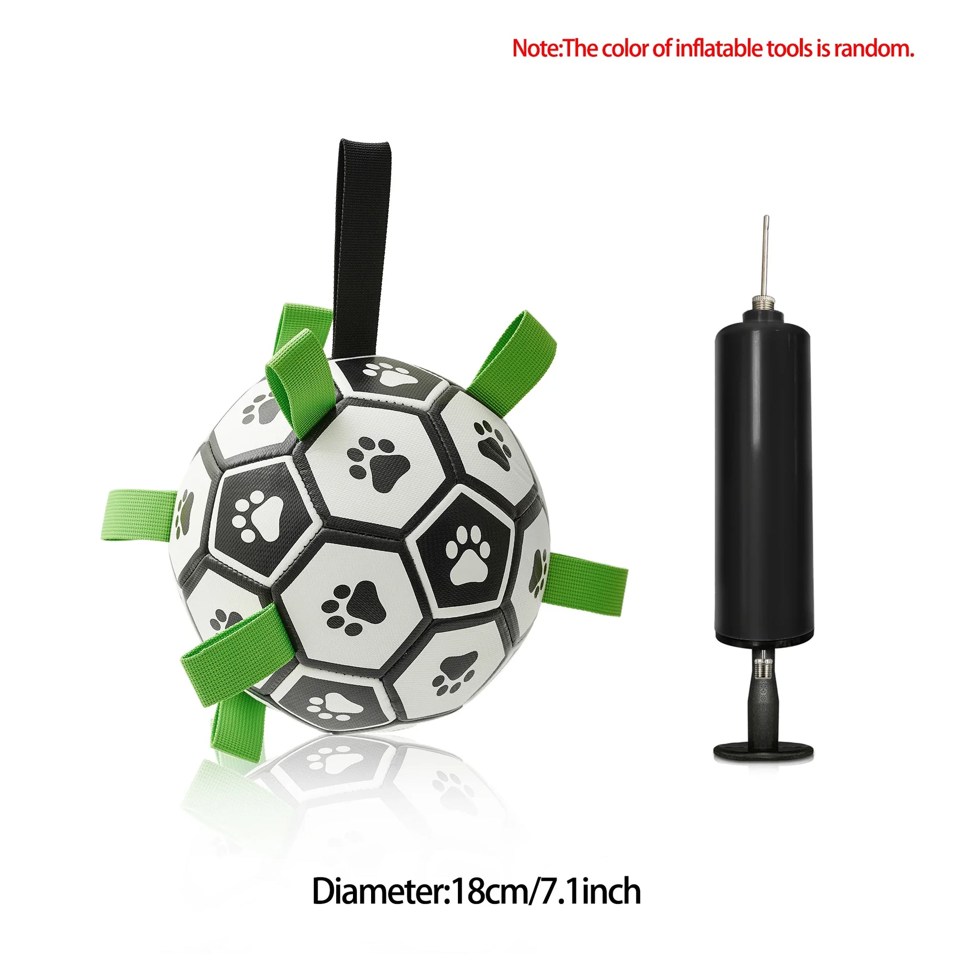Dog Soccer Ball with Straps – Tug-of-War Fun for Medium & Large Dogs! 🐾⚽