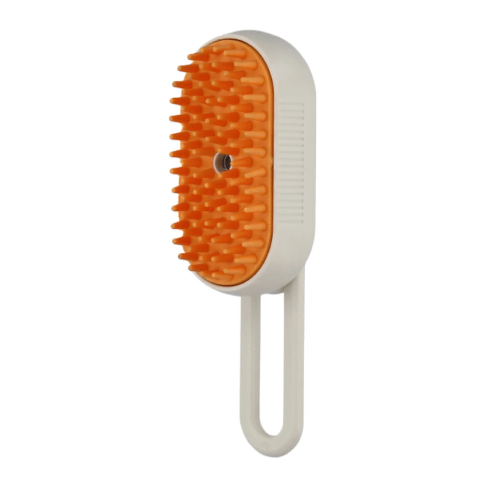 3-in-1 Electric Pet Steam Brush – USB Rechargeable Grooming & Massage Comb for Dogs & Cats