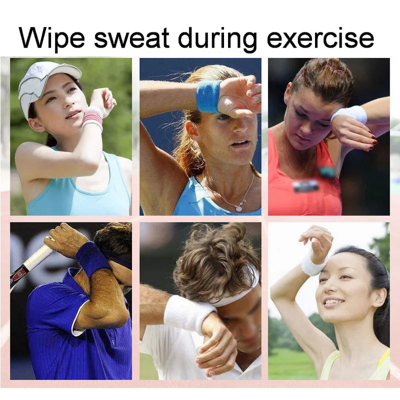 SweatPro™ Dual Sports Wristbands – Sweat-Absorbent & Wrist Support