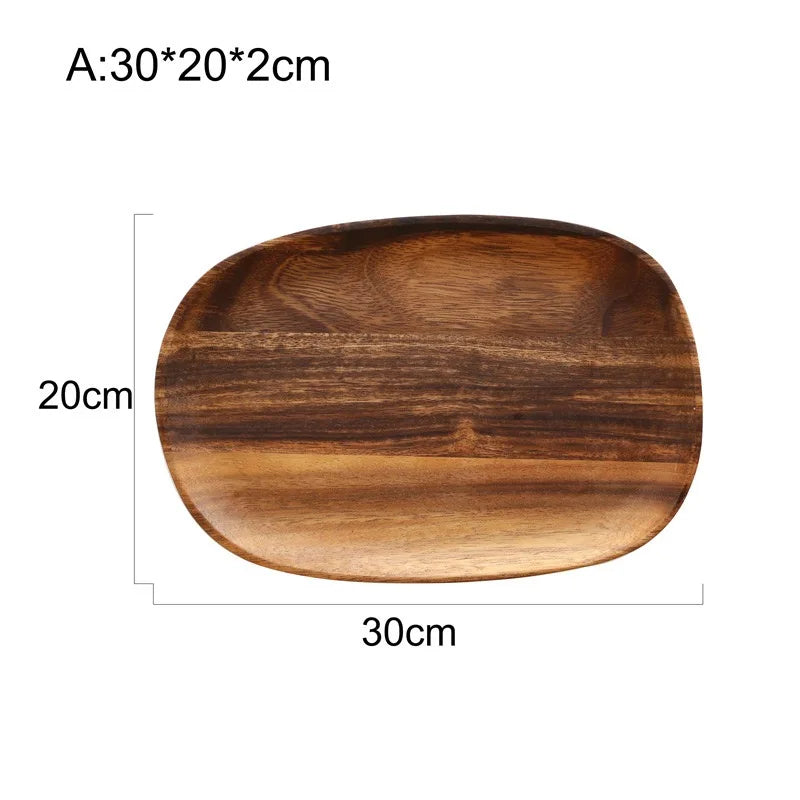 NaturaCraft™ Oval Wood Serving Tray