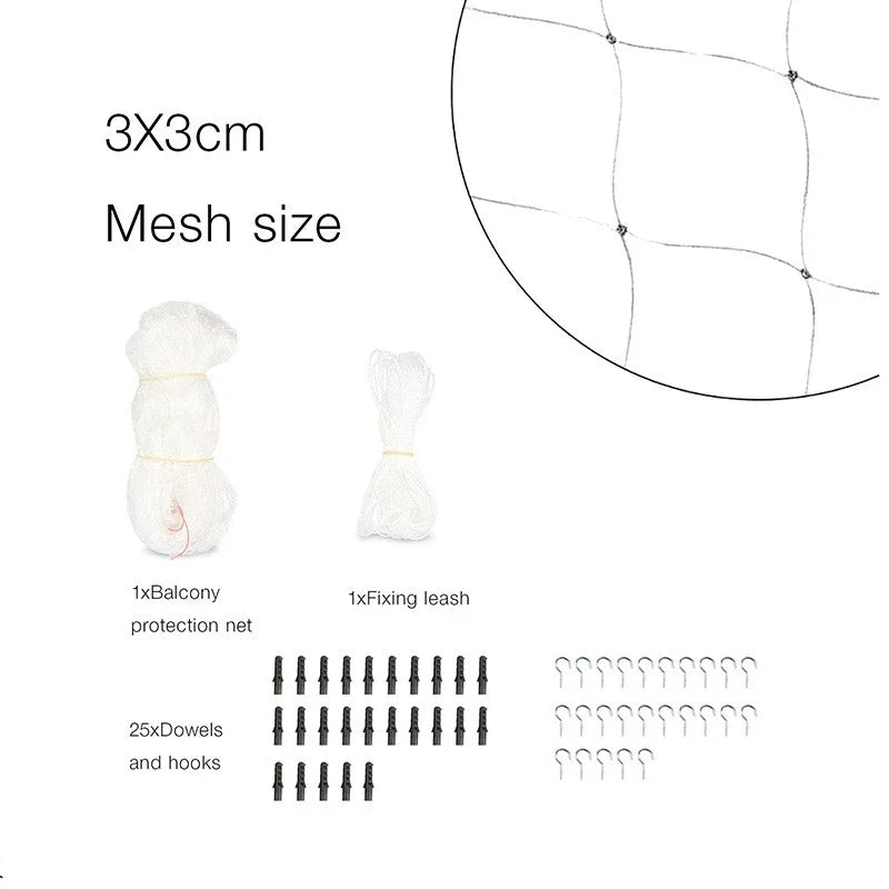 SafePaw™ Balcony Guard Net