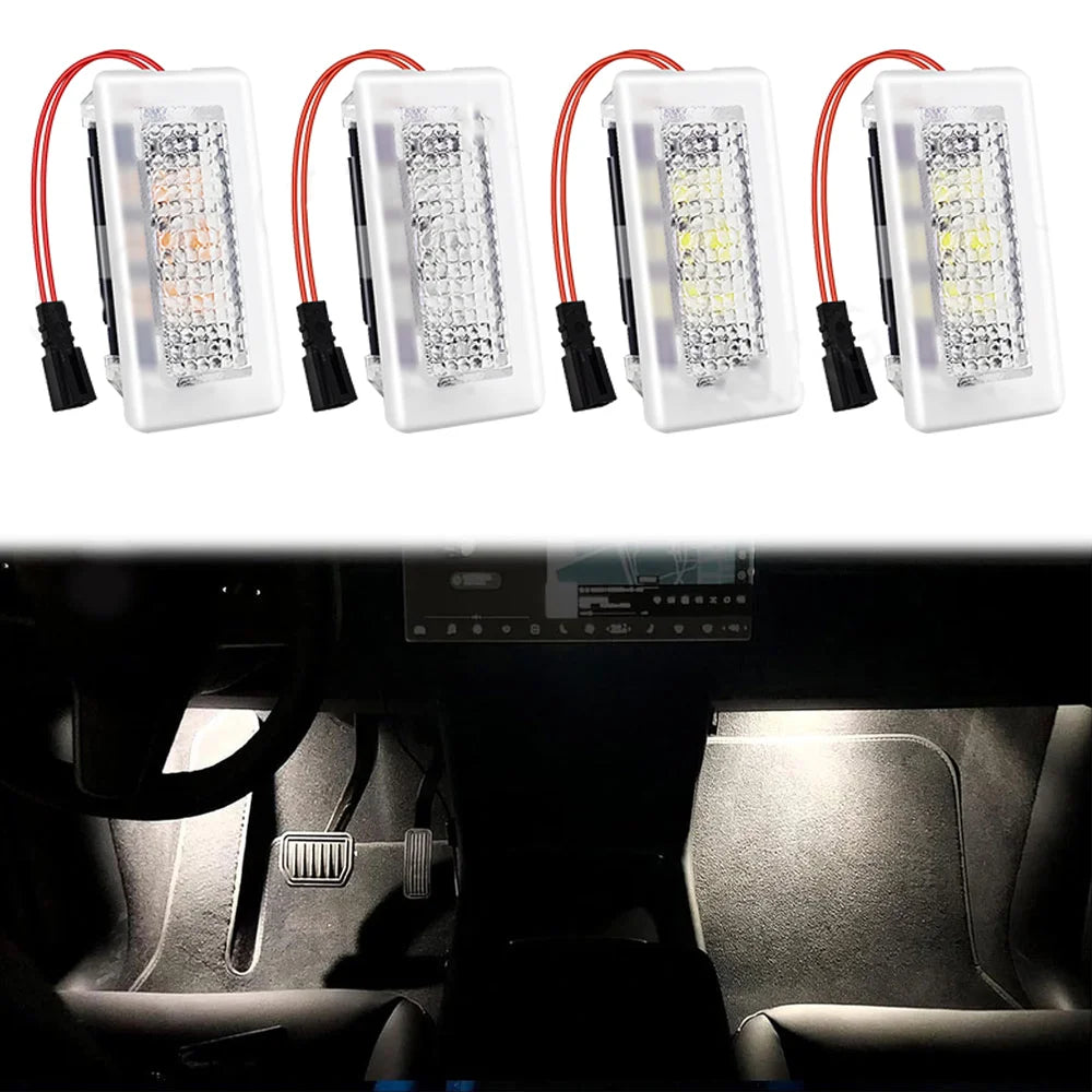 Tesla LED Door Logo Projector Lights – 3D HD Ghost Shadow Welcome Lights for Model Y/3/S/X