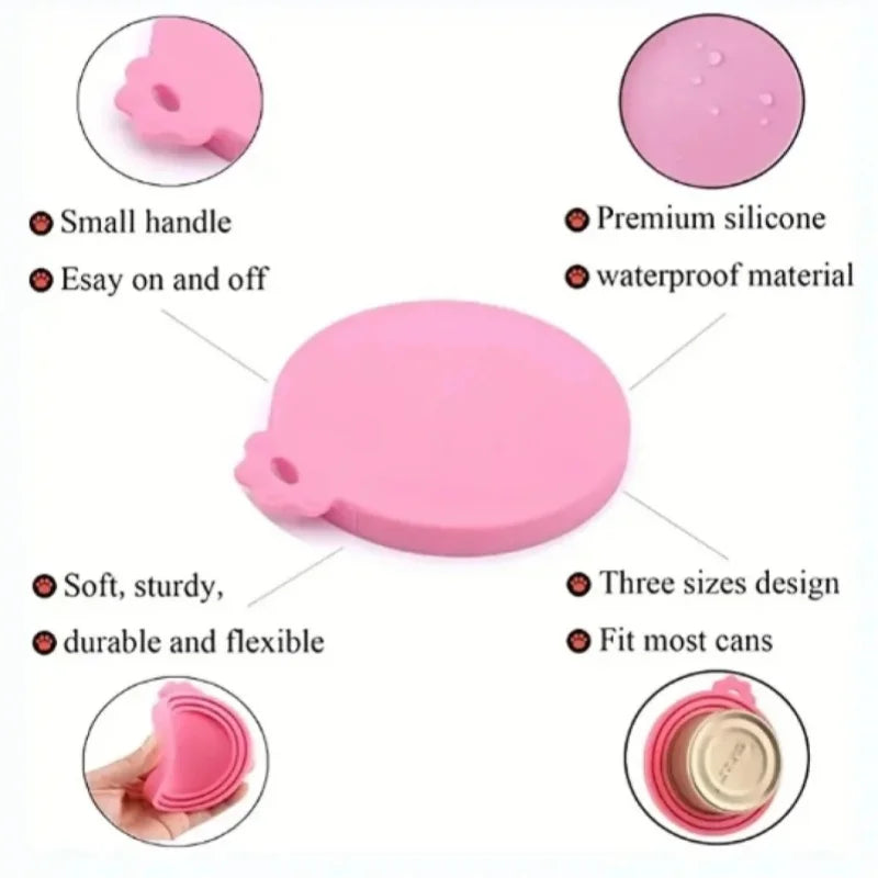 Eco-Friendly Silicone Pet Can Lid – Reusable BPA-Free Cover for Dog & Cat Food Cans