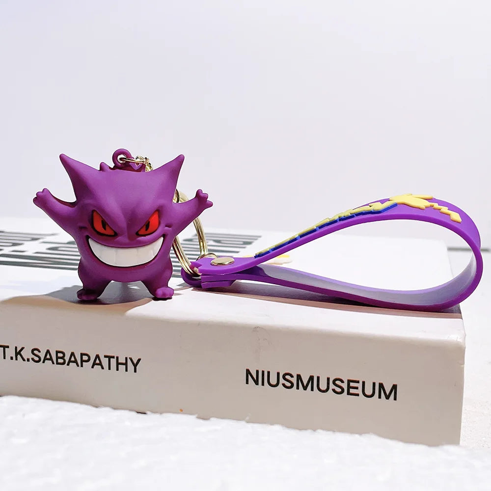 Pokémon Kawaii Keychain Set – Pikachu, Charmander & Psyduck Charms