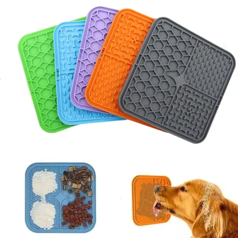 Calming Dog Lick Pad – Durable Silicone Slow Food Mat & Bath Distraction