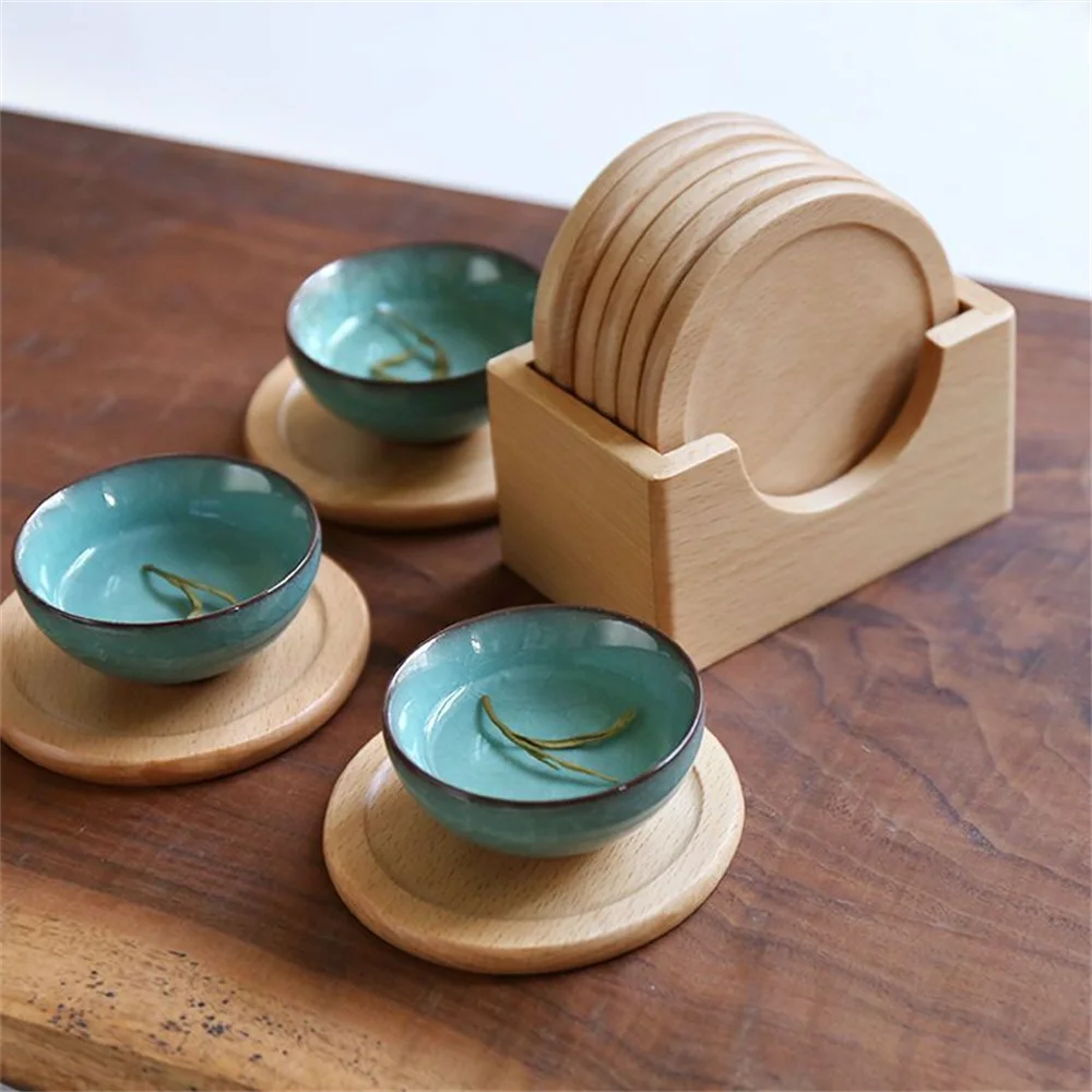 KyotoNest™ Walnut Coaster Set