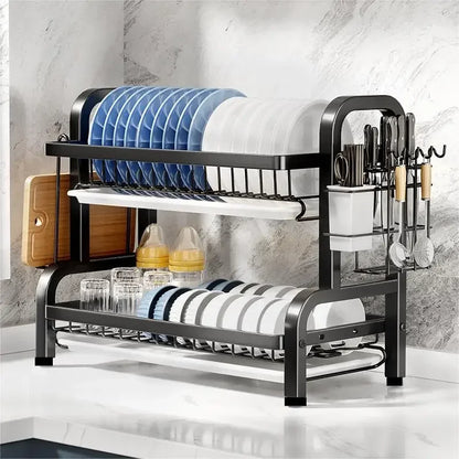 2-Tier Compact Dish Rack