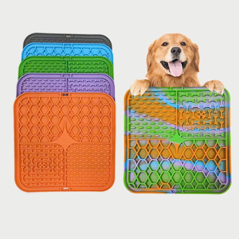Calming Dog Lick Pad – Durable Silicone Slow Food Mat & Bath Distraction