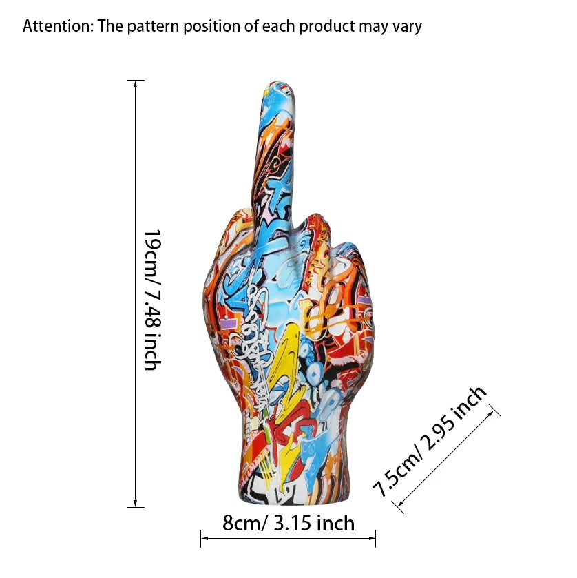 RebelFunk™ Graffiti Gesture Statue