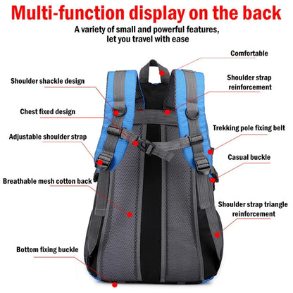 Men Women Travel Backpack Rucksack Camping Laptop Hiking School Book Bag USA