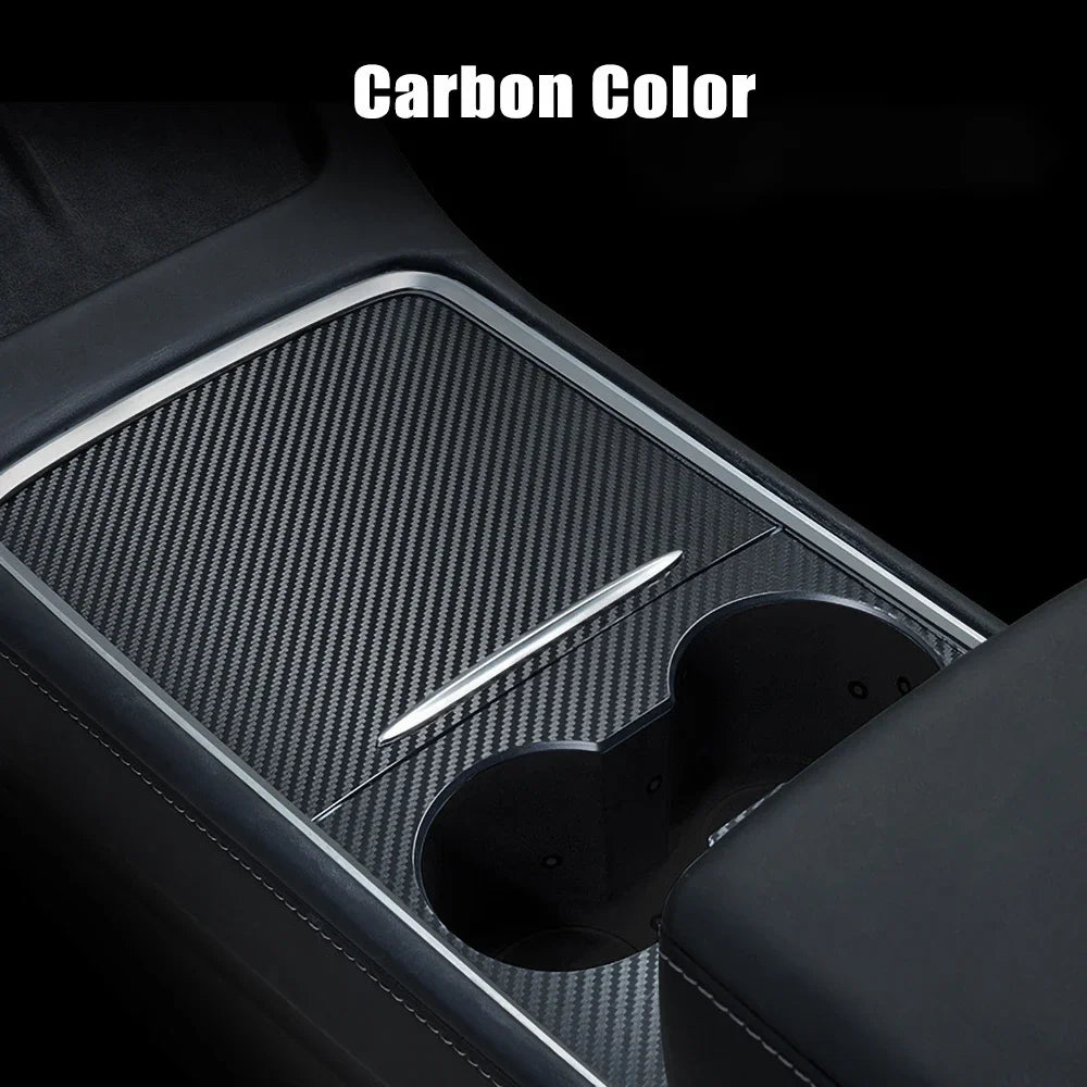 Tesla Model 3/Y 2021-2023 Carbon & Wood Grain Center Console Wrap