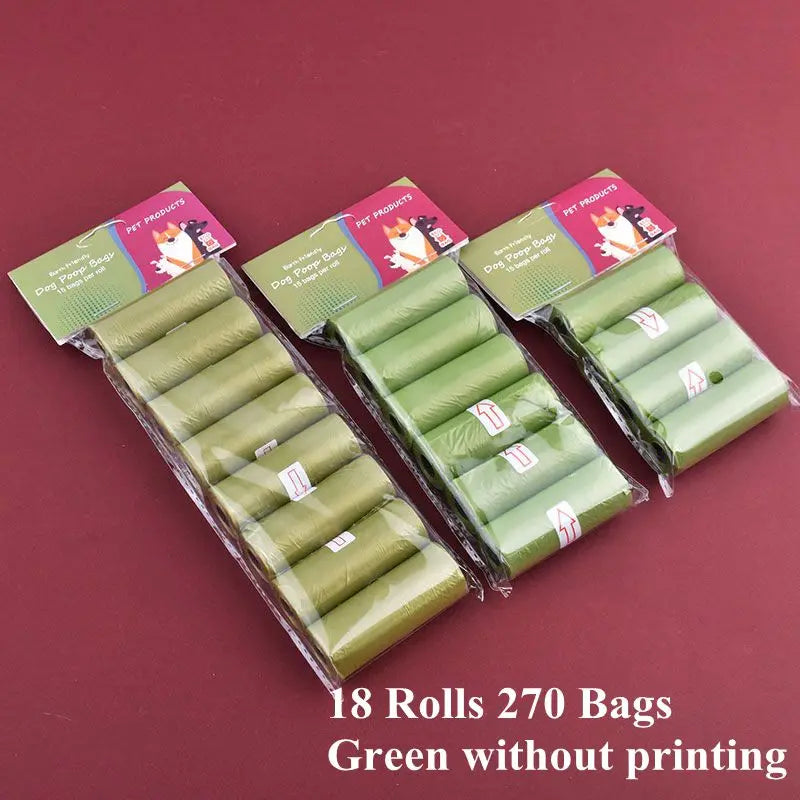1/42 Roll Pet Biodegradable Trash Bag Dog Poop Bags Bulk  Scented Poop Bag Degradable Cat Waste Bags Dog Poop Dispenser