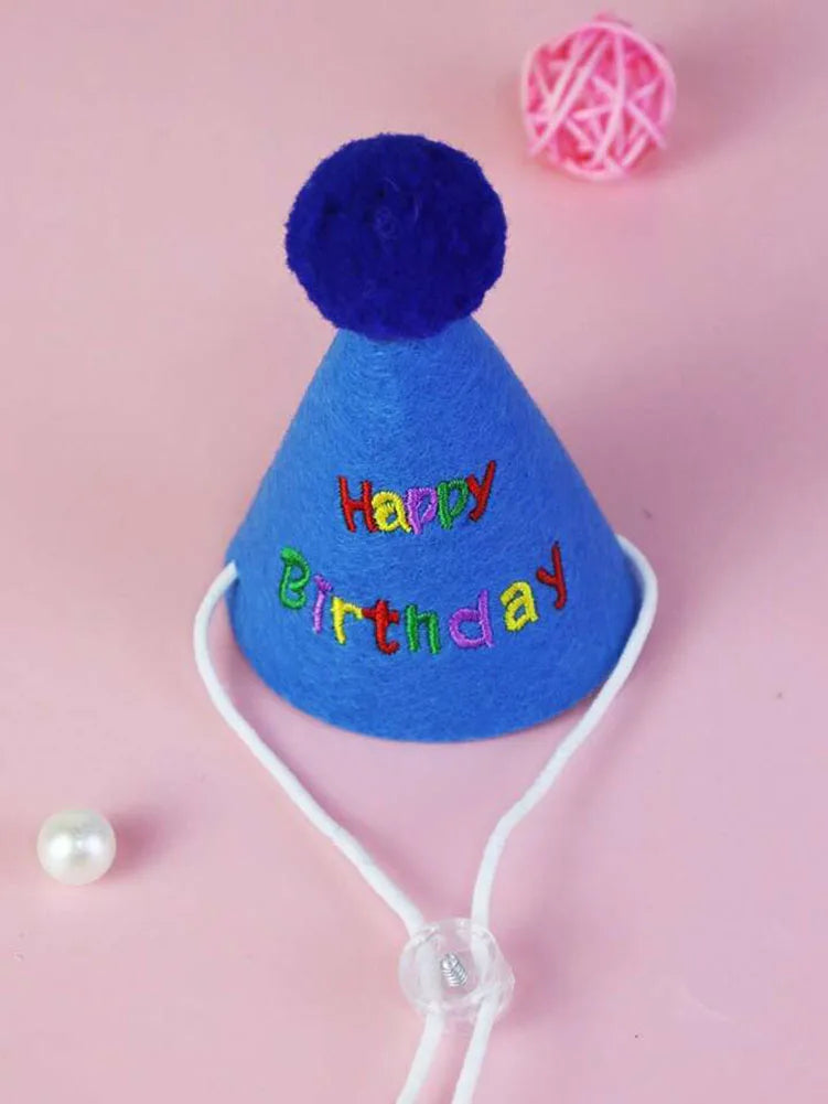 Paw-some Pet Birthday Set – Adjustable Party Hat & Bandana Scarf for Cats & Dogs – Perfect Puppy & Kitty Celebration Outfit!