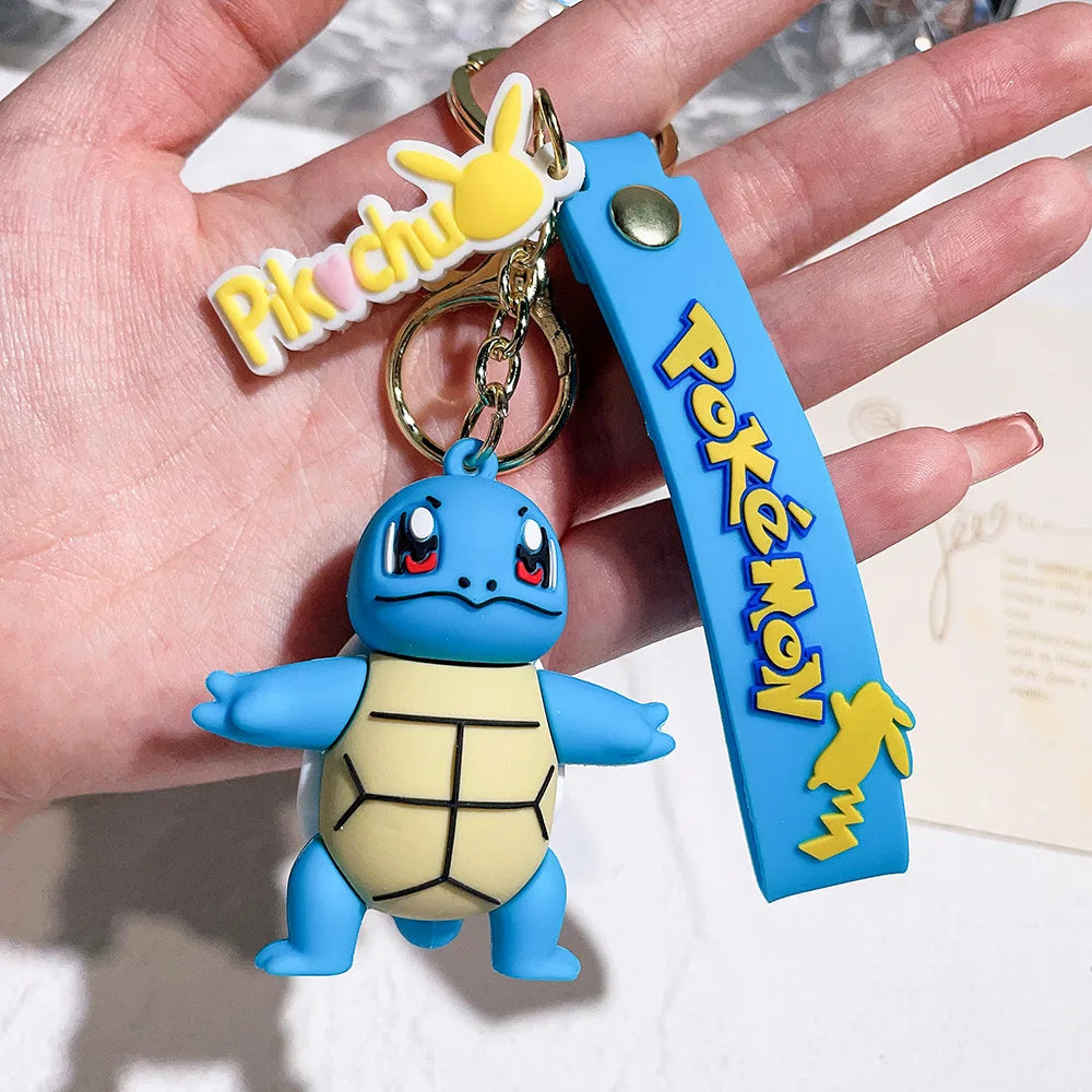 Pokémon Kawaii Keychain Set – Pikachu, Charmander & Psyduck Charms