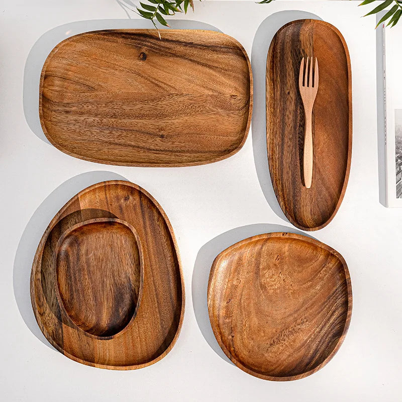 NaturaCraft™ Oval Wood Serving Tray