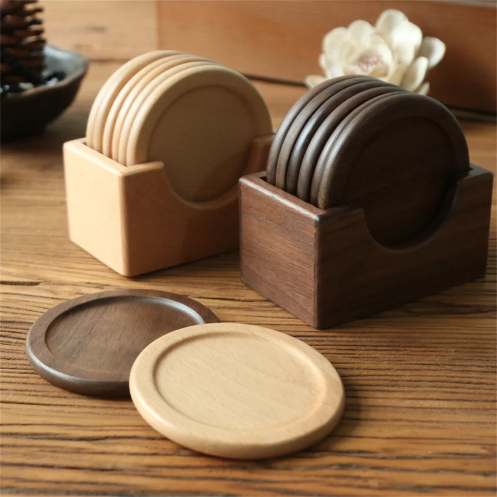 KyotoNest™ Walnut Coaster Set