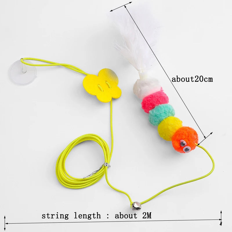 BounceTail™ Cat Swing Toy – Elastic Action, Endless Fun