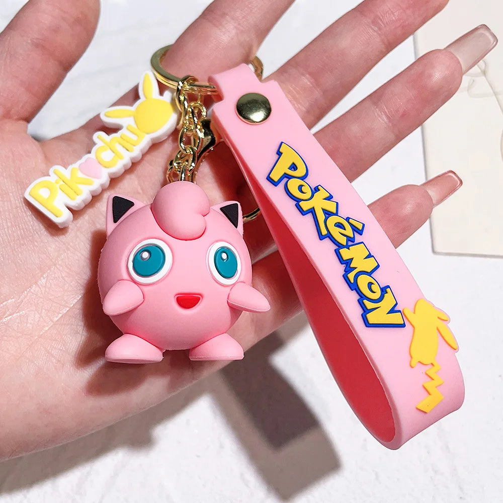 Pokémon Kawaii Keychain Set – Pikachu, Charmander & Psyduck Charms