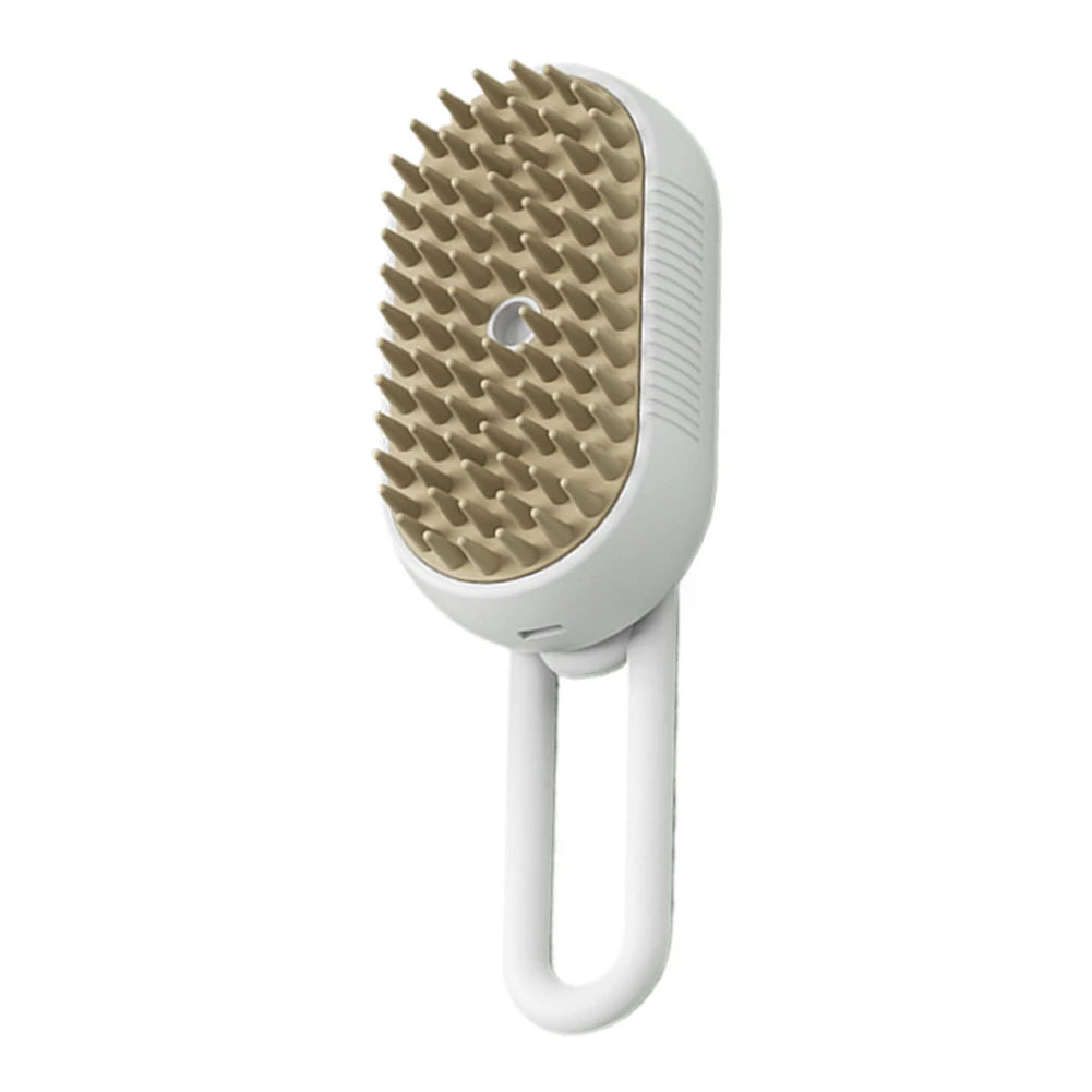 3-in-1 Electric Pet Steam Brush – USB Rechargeable Grooming & Massage Comb for Dogs & Cats