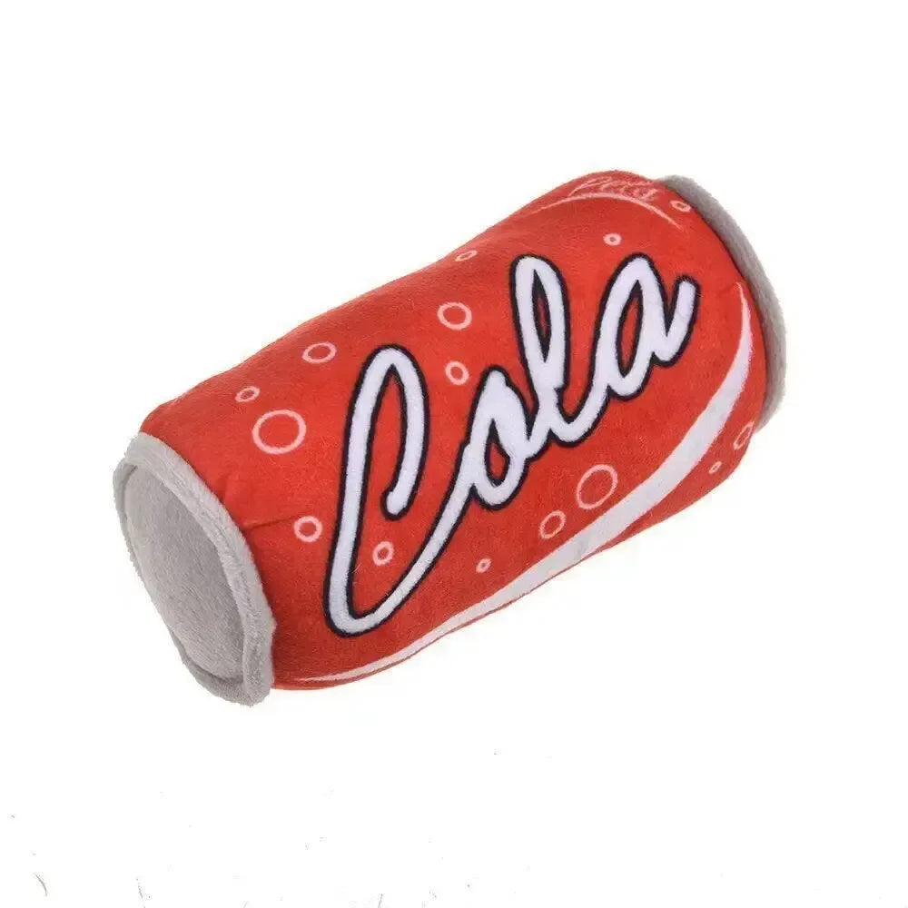 Plush Squeaky Beer Bottle Dog Toy – Bite-Resistant & Fun