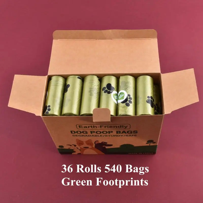 1/42 Roll Pet Biodegradable Trash Bag Dog Poop Bags Bulk  Scented Poop Bag Degradable Cat Waste Bags Dog Poop Dispenser
