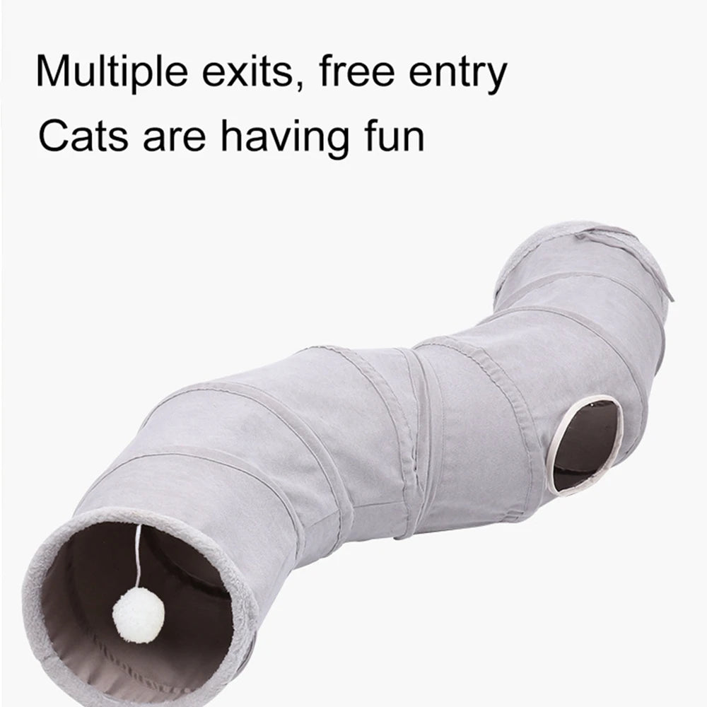 Collapsible Cat Tunnel Holes Cat-house For Outdoor Indoor Funny Cat Kitten Passage Tent Toys Small Cat Playing Pet Accessories