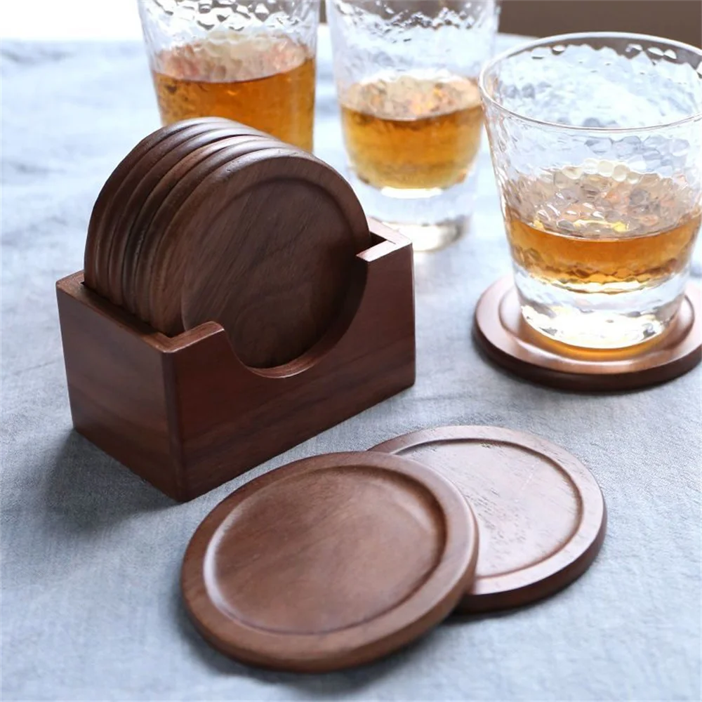 KyotoNest™ Walnut Coaster Set