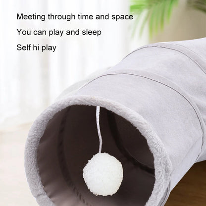 Collapsible Cat Tunnel Holes Cat-house For Outdoor Indoor Funny Cat Kitten Passage Tent Toys Small Cat Playing Pet Accessories