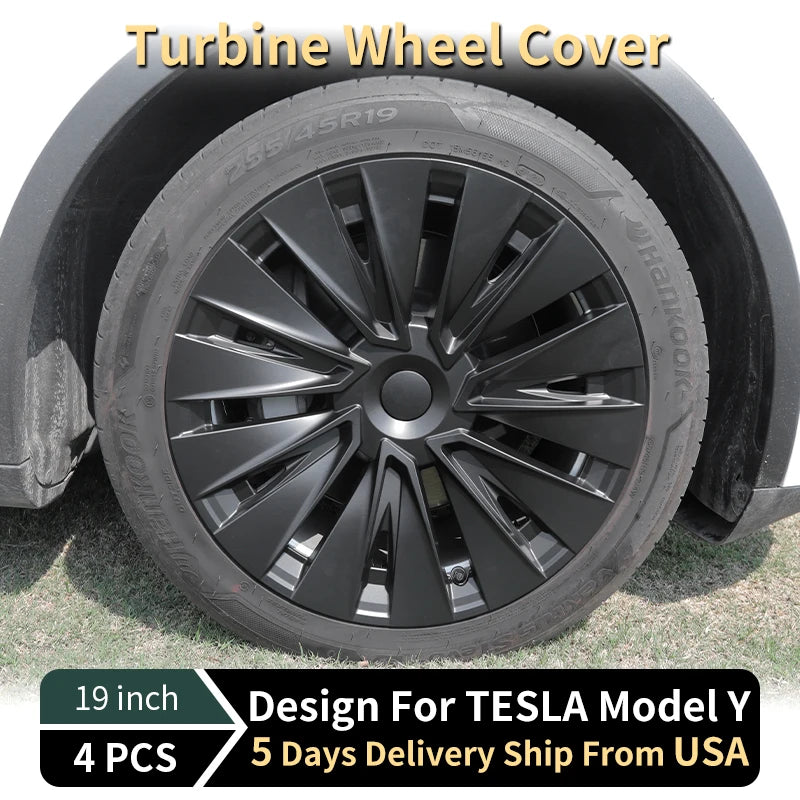 Turbine Wheel Cover for Tesla 4PCS