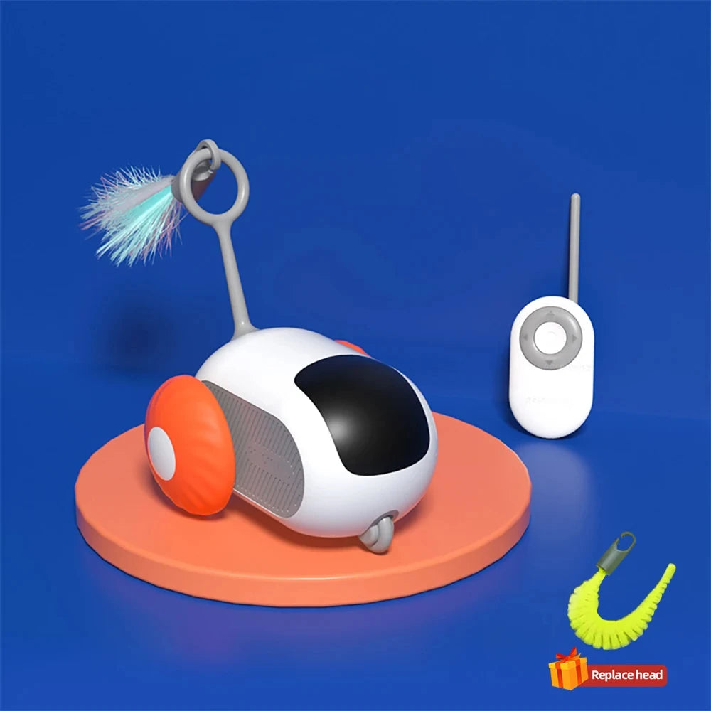 Interactive Pet Toy Car – Automatic & Remote-Controlled Play for Cats and Kittens