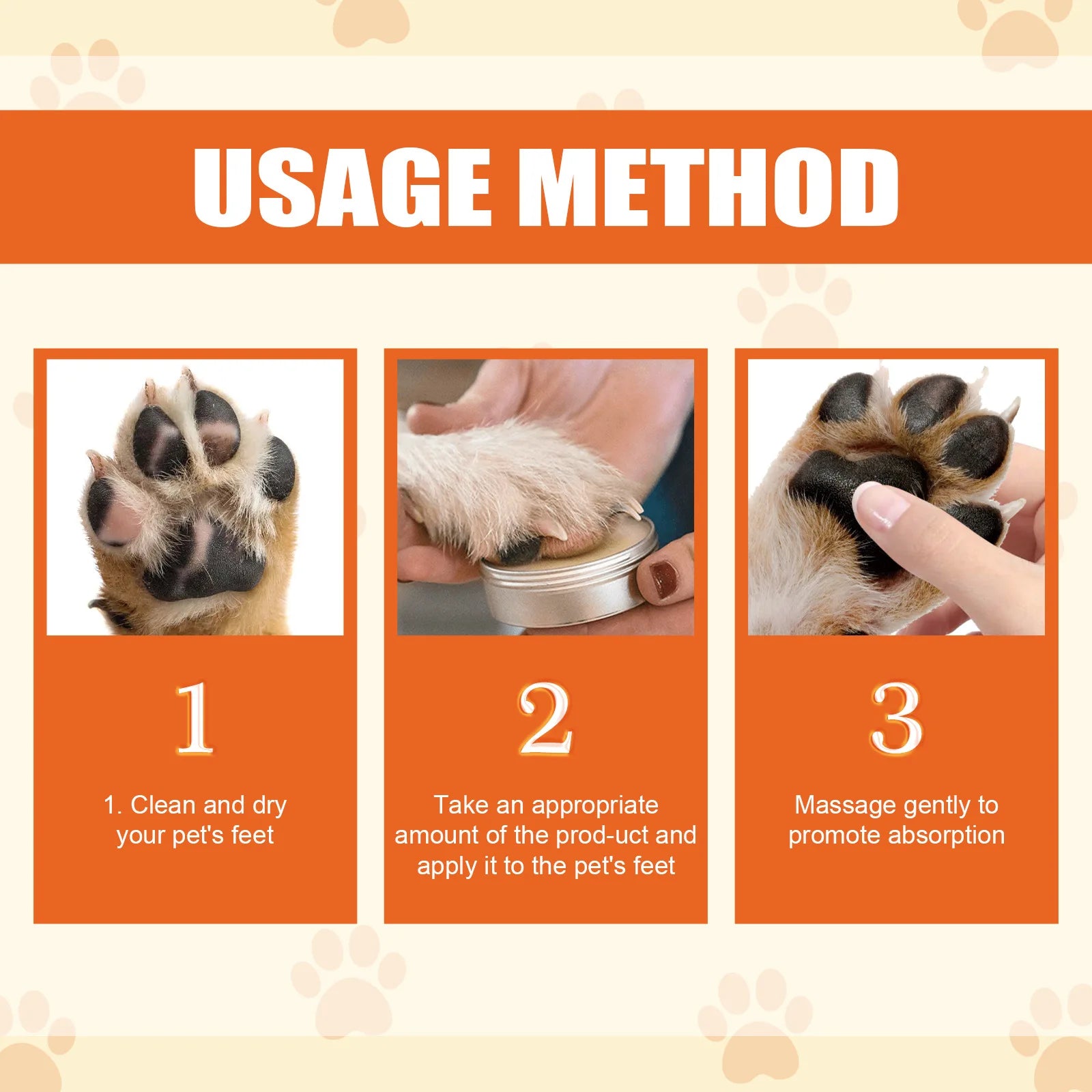 Pet Paw Balm – 50g Moisturizer & Repair Cream for Cats & Dogs