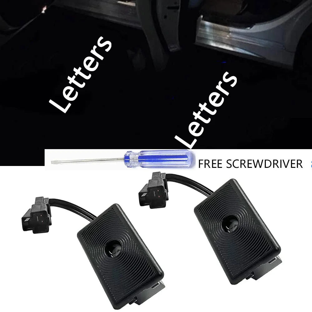 Tesla LED Door Logo Projector Lights – 3D HD Ghost Shadow Welcome Lights for Model Y/3/S/X