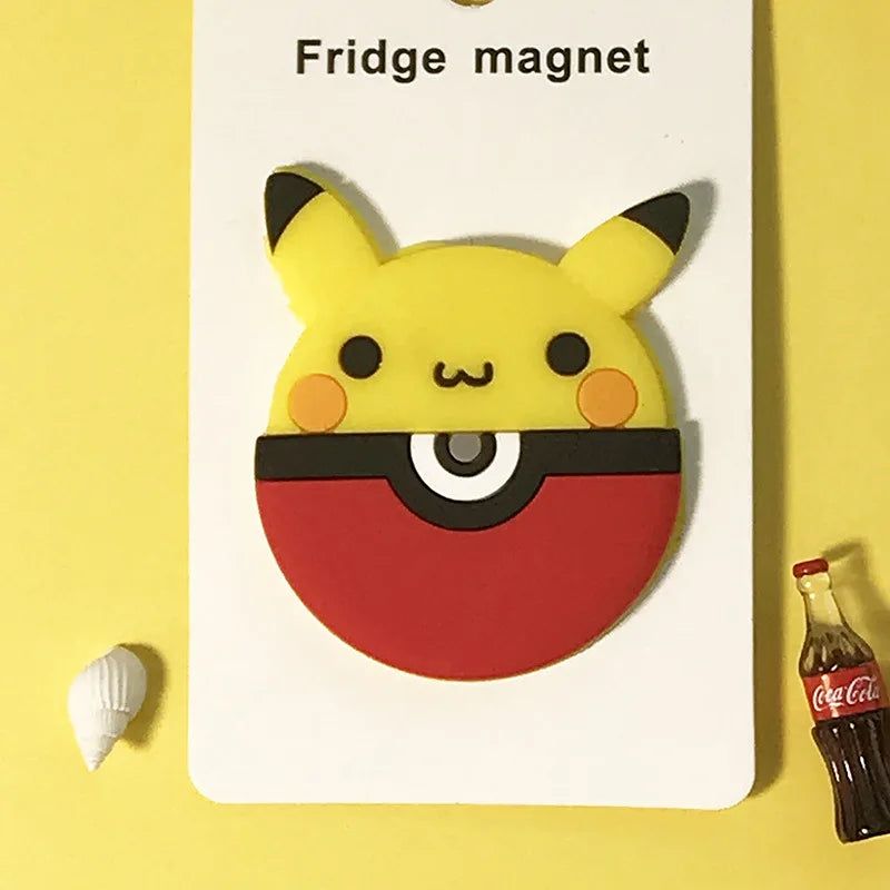 Pokémon Kawaii Fridge Magnet Set – Pikachu, Snorlax & Eevee Decor