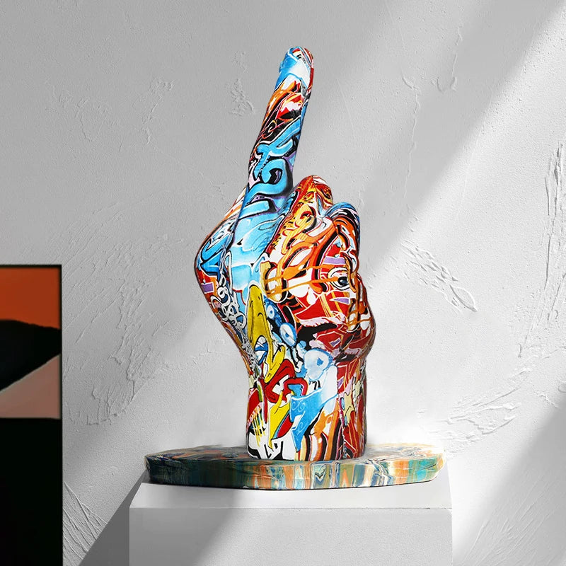 RebelFunk™ Graffiti Gesture Statue