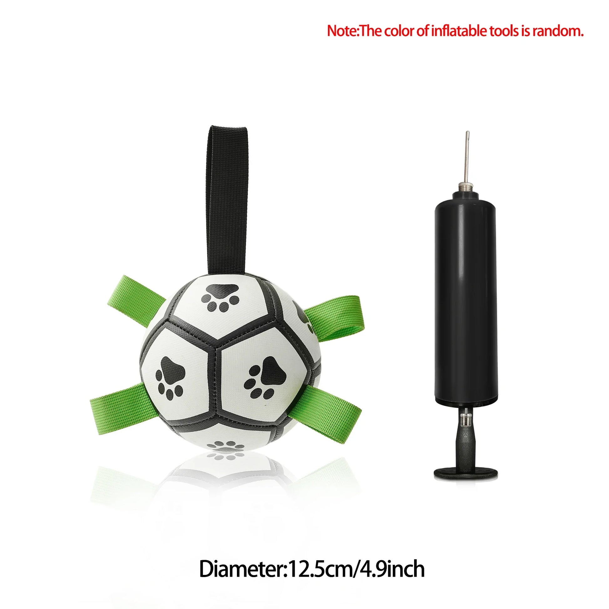 Dog Soccer Ball with Straps – Tug-of-War Fun for Medium & Large Dogs! 🐾⚽