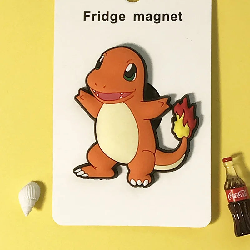 Pokémon Kawaii Fridge Magnet Set – Pikachu, Snorlax & Eevee Decor