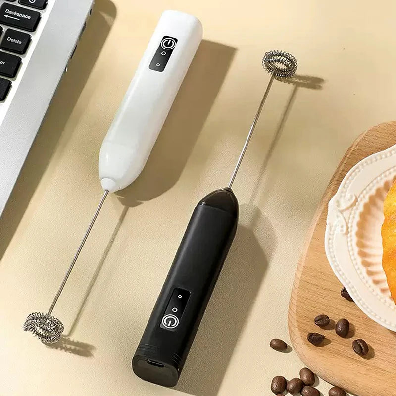 LatteLuxe™ – Handheld Electric Milk Frother & Coffee Whipper