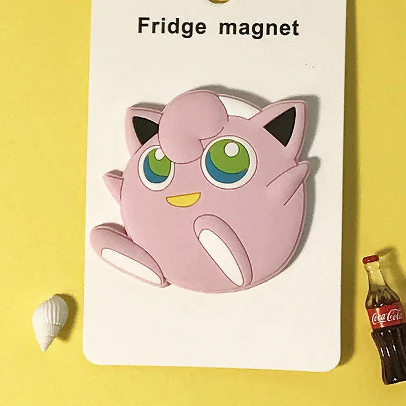 Pokémon Kawaii Fridge Magnet Set – Pikachu, Snorlax & Eevee Decor