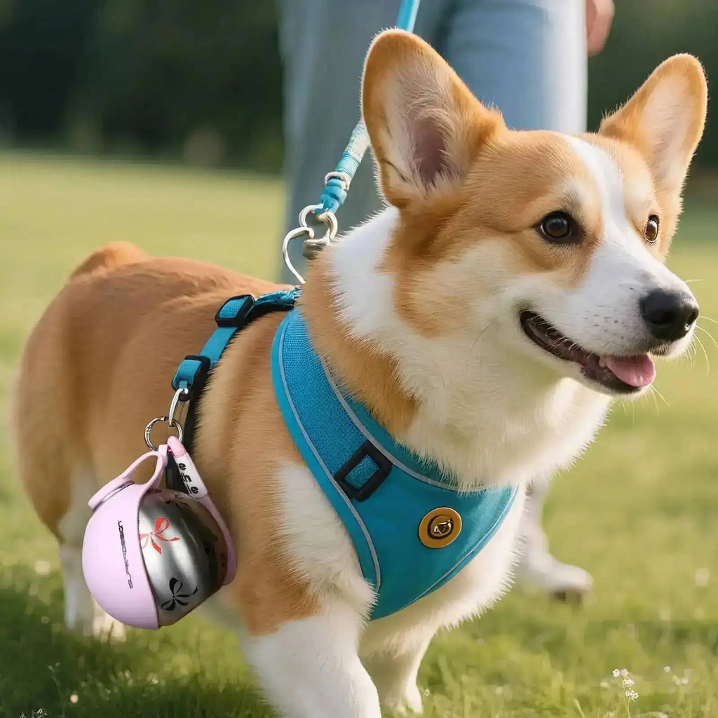 Portable Leak-Proof Dog Water Bottle with Silicone Bowl