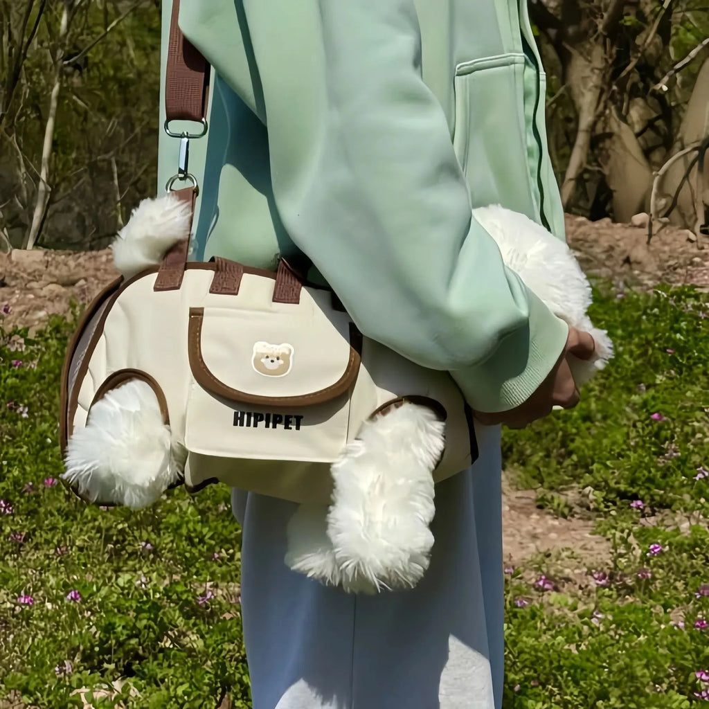 Portable Breathable Dog Carrier Backpack | Hands-Free Travel Bag for Small Pets