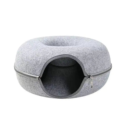 Donut Cat Bed Tunnel Interactive