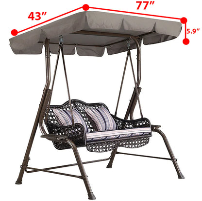 Patio Outdoor Garden Swing 300D Canopy Replacement Porch Top Cover Seat