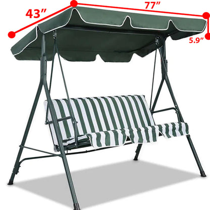 Patio Outdoor Garden Swing 300D Canopy Replacement Porch Top Cover Seat