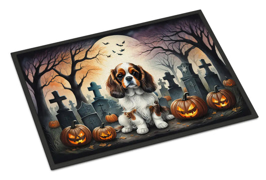 Cavalier Spaniel Halloween Doormat