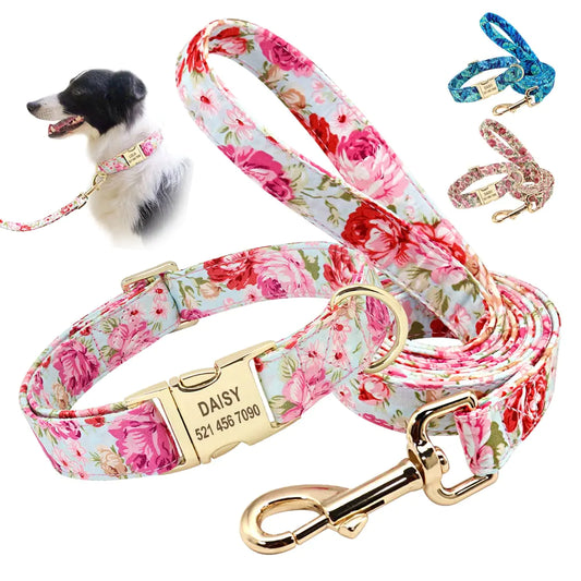 Custom Pet Collar & Leash Combo